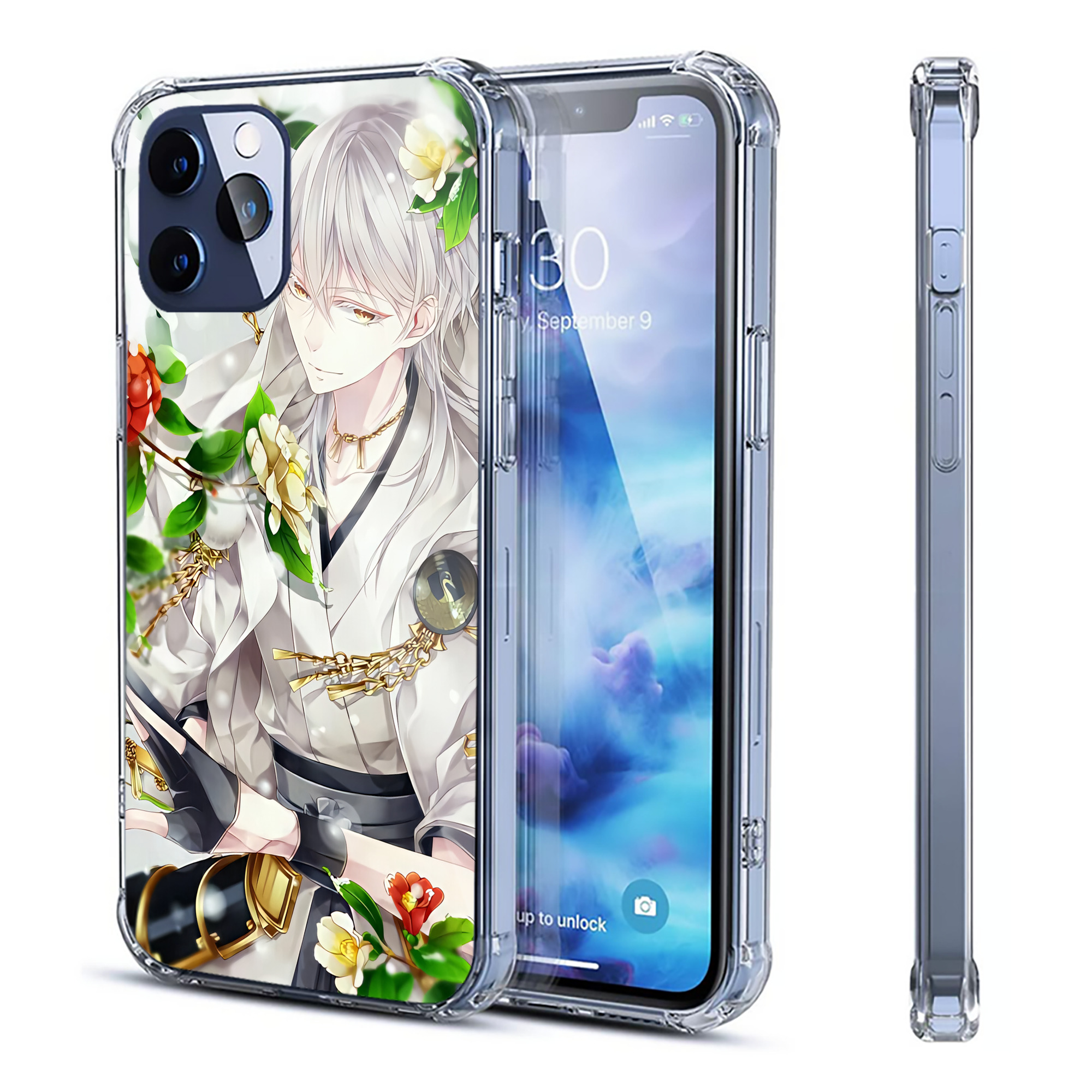 （画像用） 刀剣乱舞 Touken Ranbu 【iPhone 12シリーズ対応】透明スマホケース（クリアソフトケース）